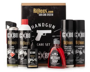Zestaw do czyszczenia broni krótkiej - Riflecx Handgun Set